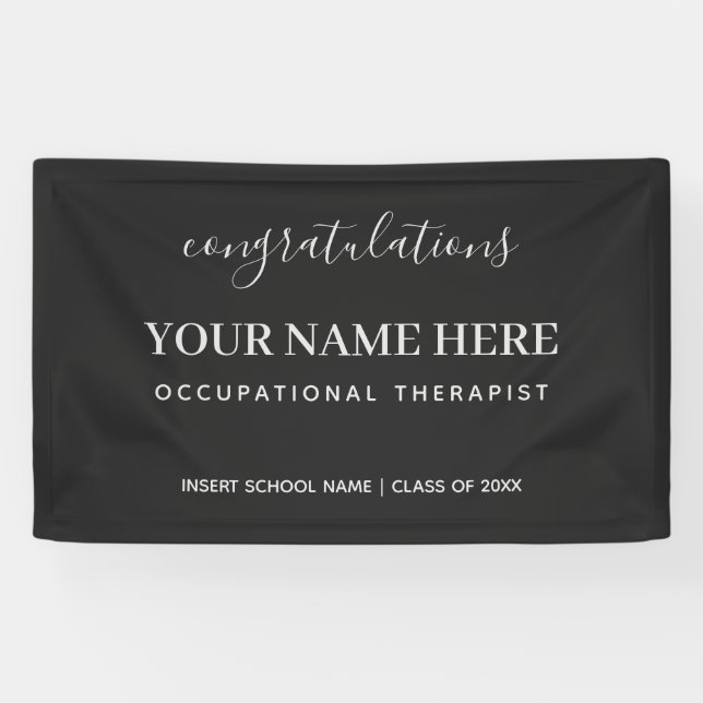 Pancarta de la Ocupación Terapéutica Ocupacional (Horizontal)