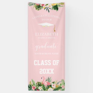 Pancarta de la puerta de graduación del Flamingo 