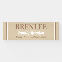 Pancarta de la Reunión de Familias Grandes persona