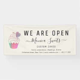 pancarta de la tienda de panadería y pastelería