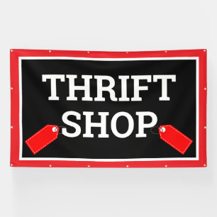 Pancarta de la tienda Thrift