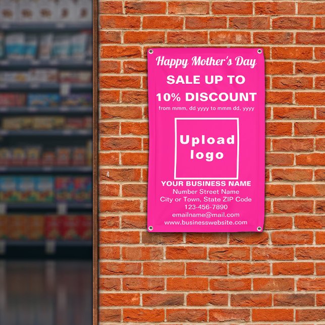 Pancarta de la venta del día de la madre - Pink 2. (Subido por el creador)