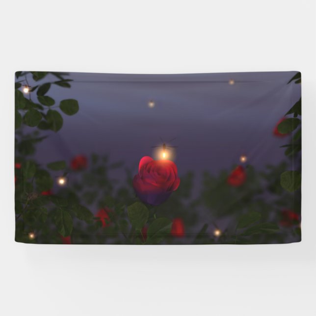 Pancarta de las luces nocturnas de verano (Horizontal)