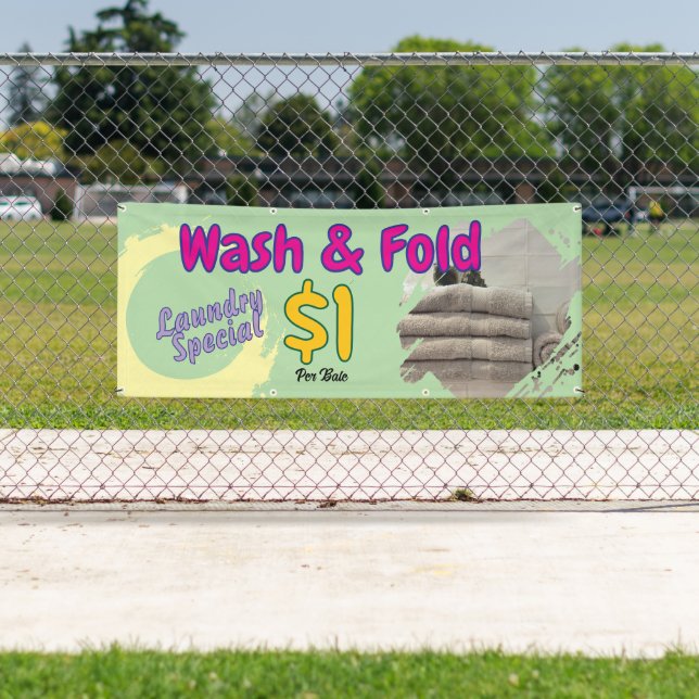 Pancarta de lavado y doblado (In situ)