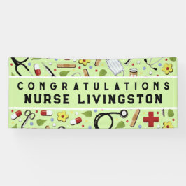 Pancarta de los Congrats de Graduación de la Escue