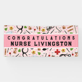 Pancarta de los Congrats de Graduación de la Escue