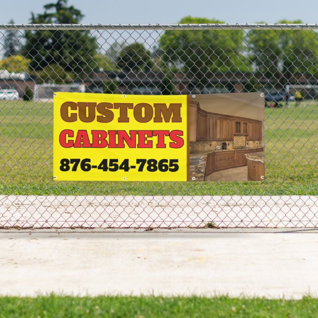 Pancarta de los fabricantes de gabinetes personali (In situ)