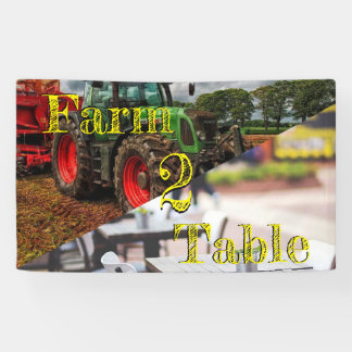 Pancarta de marketing de la granja 2 Table