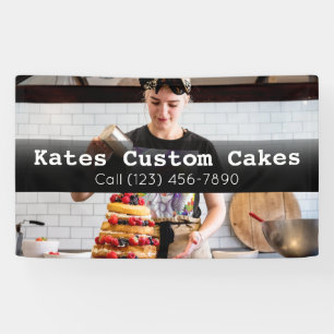 Pancarta de negocios del personalizado Cake Baker