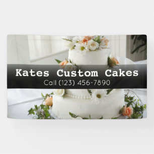 Pancarta de negocios del personalizado Cake Baker