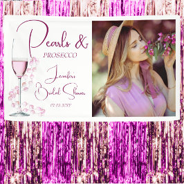 Pancarta de Pearls y Prosecco Elegante Bridal Show