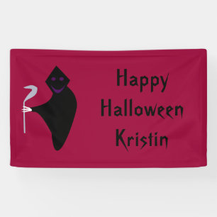 Pancarta de Personalizable de Halloween Grim Reape