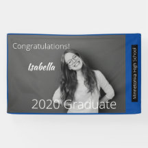 Pancarta de Personalizable Foto 2020 Graduación Vi