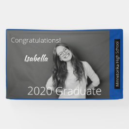 Pancarta de Personalizable Foto 2020 Graduación Vi