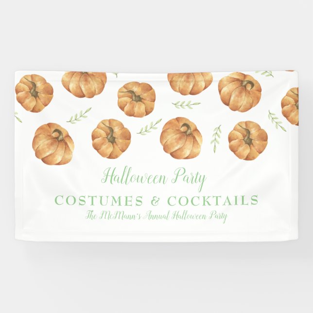 Pancarta de piña tropical (Horizontal)