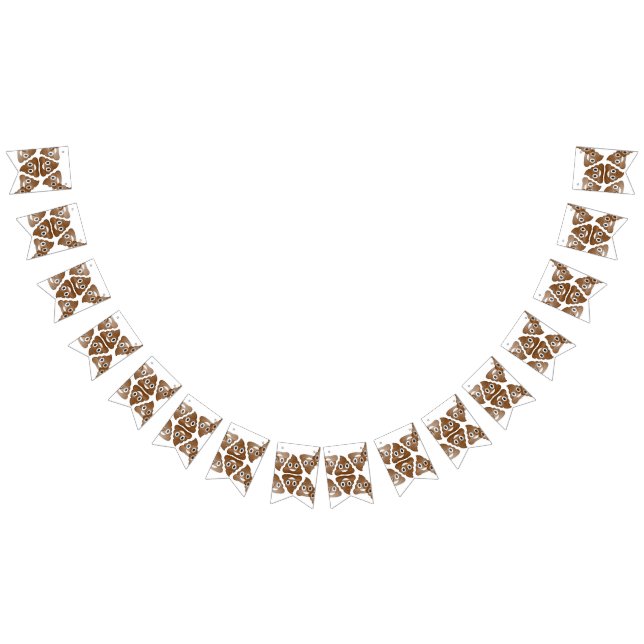 pancarta de poop emojis fiesta bunting (Todo)