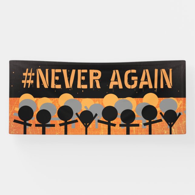 Pancarta de protesta contra la reforma de las arma (Horizontal)