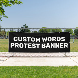Pancarta de protesta de personalizados