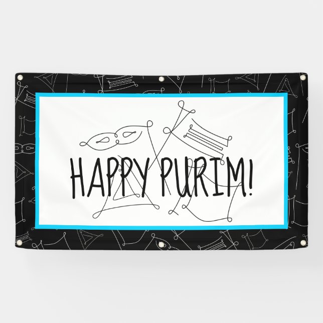 Pancarta de Purim (Horizontal)