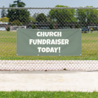 Pancarta de recaudación de fondos de la iglesia ho