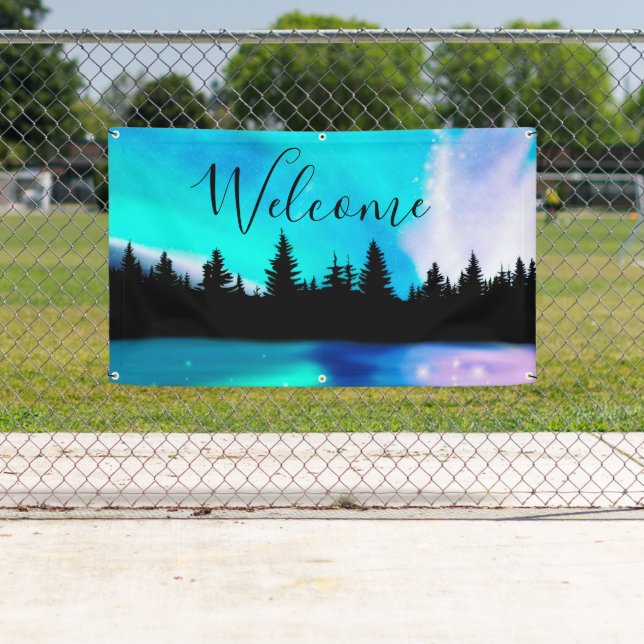 Pancarta de reflexión de Daybreak (In situ)