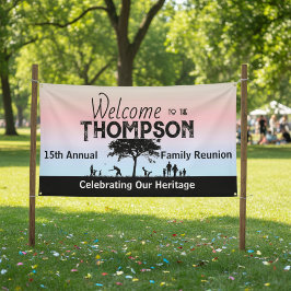 Pancarta de Reunión de la Familia Pastel