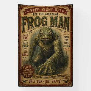 Pancarta de Sideshow del Hombre Rana Antiguo