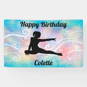 Pancarta de un Personalizado de gimnasia con "Feli