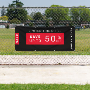 Pancarta de venta del Black Friday