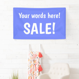 Pancarta de venta personalizada de Periwinkle