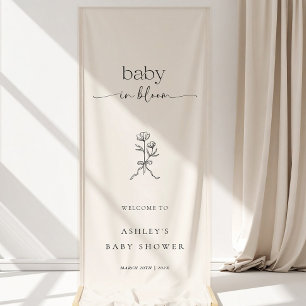 Pancarta de vinilo para baby shower Minimal Baby i