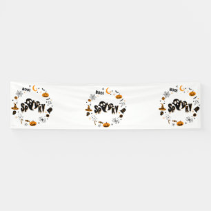 Pancarta de Vinyl de Halloween Spooky Ghost 2.5x10