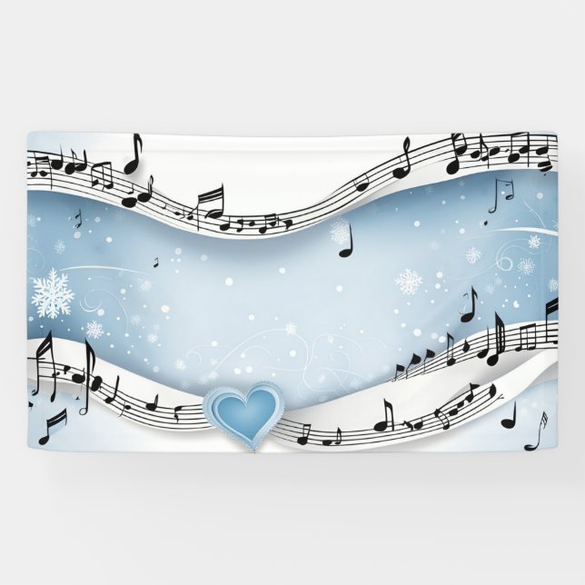 Pancarta del Boda Winter Wonderland (Horizontal)