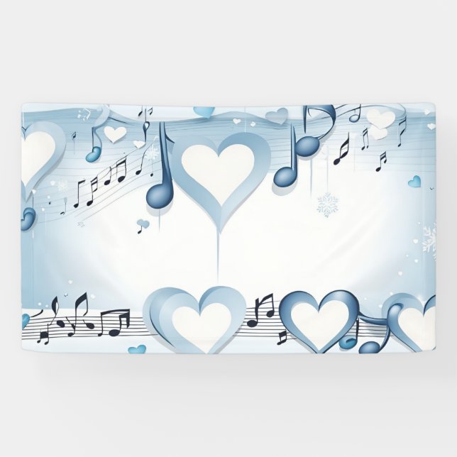 Pancarta del Boda Winter Wonderland (Horizontal)