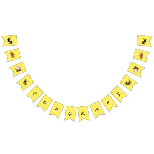 Pancarta del Fiesta de Bunting Yellow Chihuahua