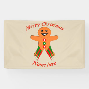 Pancarta del Fiesta Gingerbread Man Personalizado