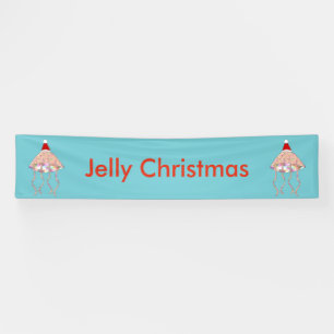 Pancarta del Fiesta navidad Jellyfish Personalizad