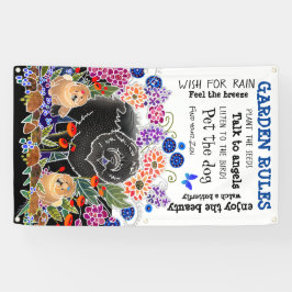 Pancarta del jardín de la vaca del FIESTA GARDEN 3