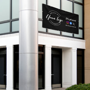 Pancarta del logo del sitio web personalizado Vamo