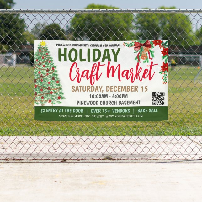 Pancarta del mercado de navidades (In situ)