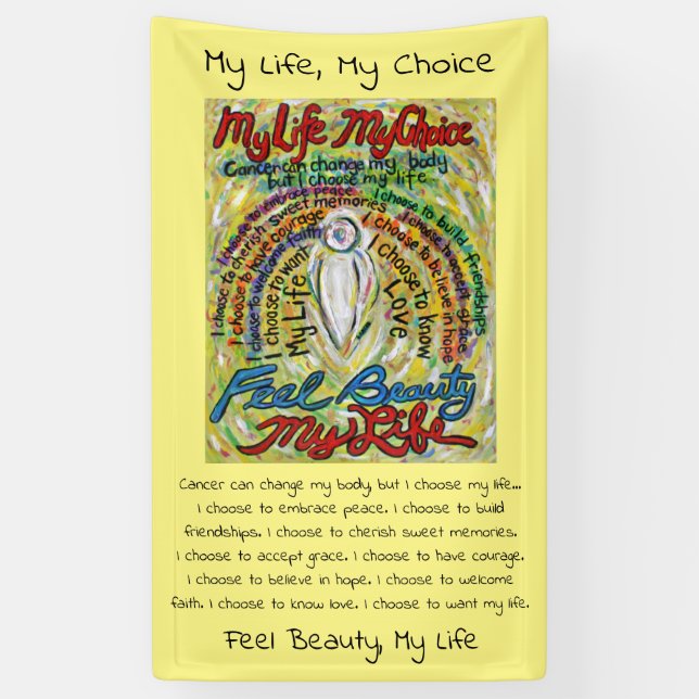 Pancarta del Personalizado de arte Ángel de la Gua (Vertical)