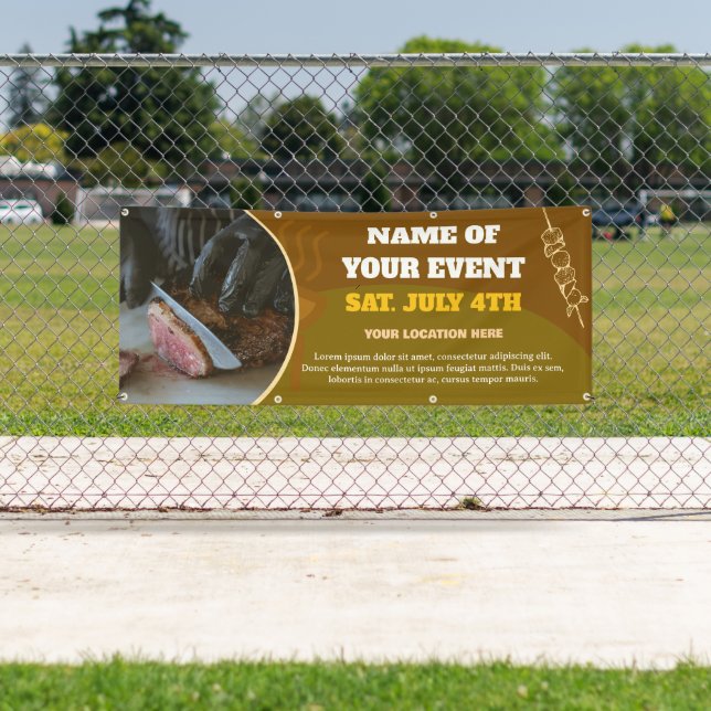 Pancarta del Personalizado de eventos de barbacoa (In situ)