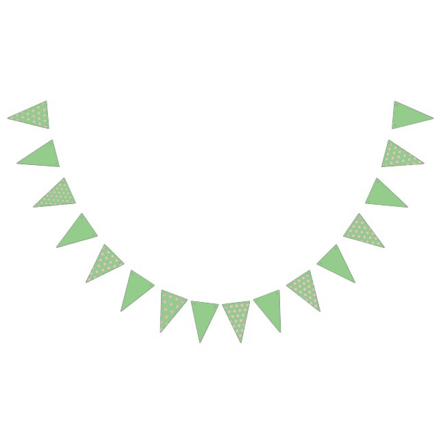 Pancarta Fiesta de Punto Polka (Sage Green & Paste (Todo)