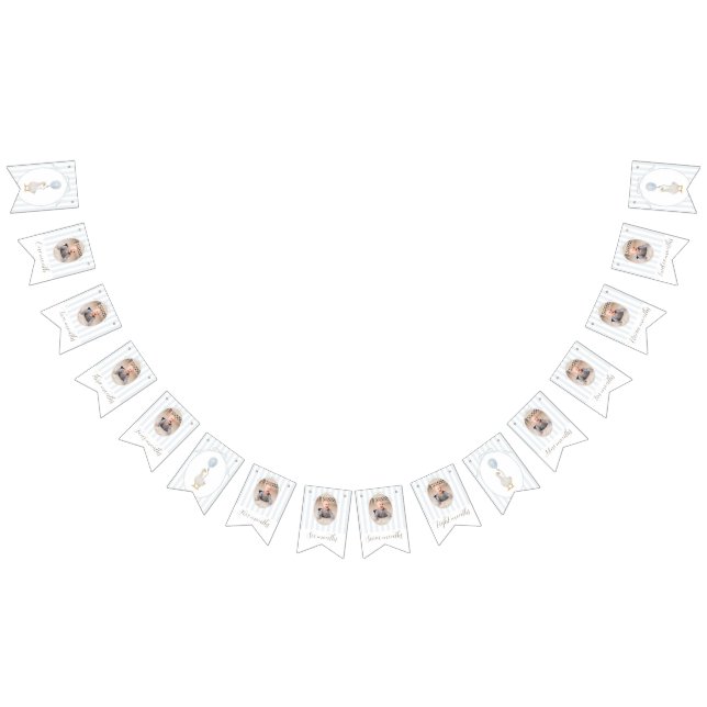 Pancarta fotográfica Blue Silly Goose a los 12 mes (Todo)