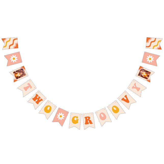 Pancarta fotográfica de dos cumpleaños de Groovy (Todo)