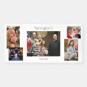 Pancarta fotográfica familiar personalizada