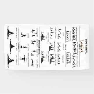 Pancarta lateral de maestría aérea