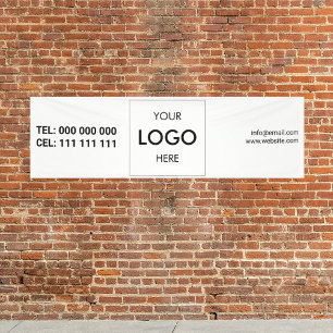 Pancarta moderna Minimalista con logotipo