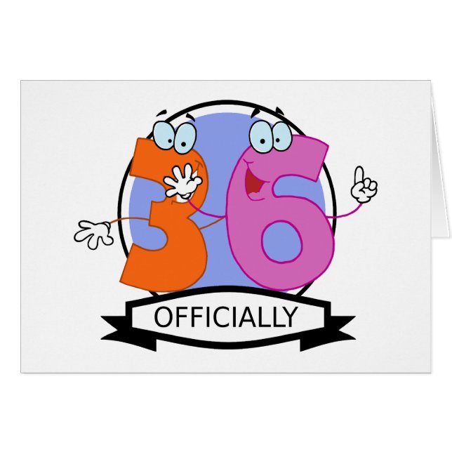 Pancarta oficial de cumpleaños 36 (Anverso (Horizontal))