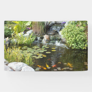 Pancarta pacífica de Koi Pond